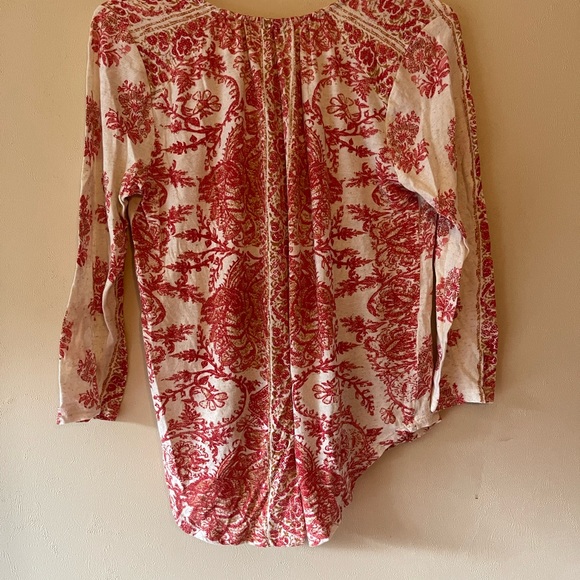 Lucky Brand Paisley Top Size Medium - Picture 5 of 5
